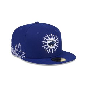 Buffalo Bisons Theme Night Blue 59FIFTY Fitted Hat
