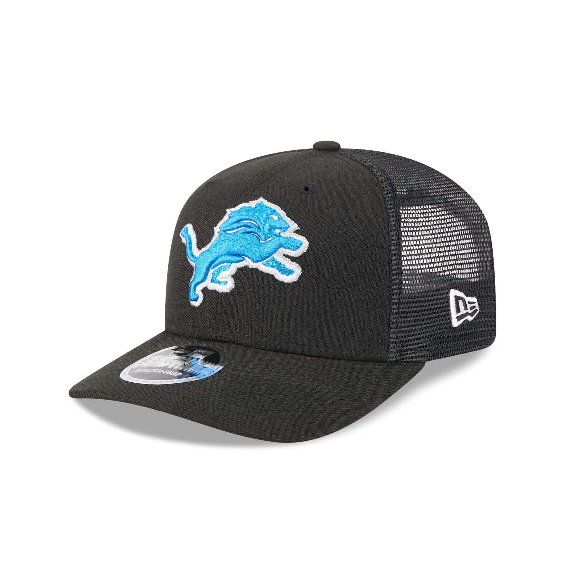 Detroit Lions Team Black 9SEVENTY Trucker Hat