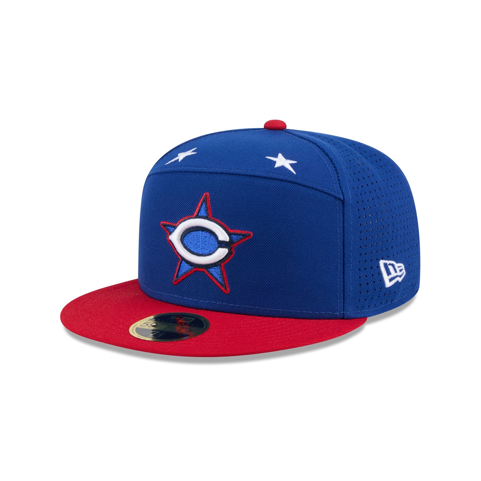 Cincinnati Reds 2025 All-Star Game Workout Split Panel 59FIFTY Fitted Hat - Image 3