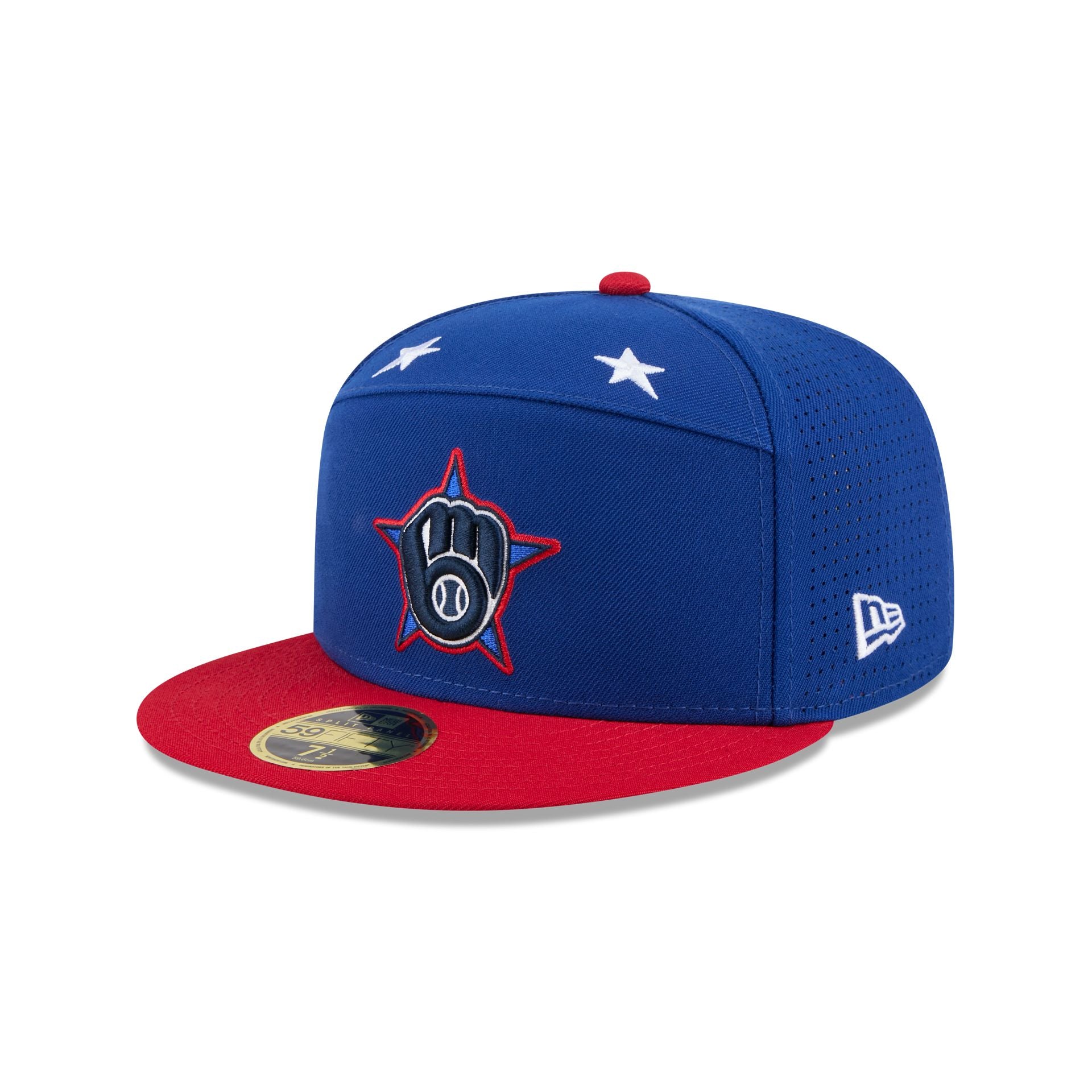 Milwaukee Brewers 2025 All-Star Game Workout Split Panel 59FIFTY Fitted Hat - Image 3