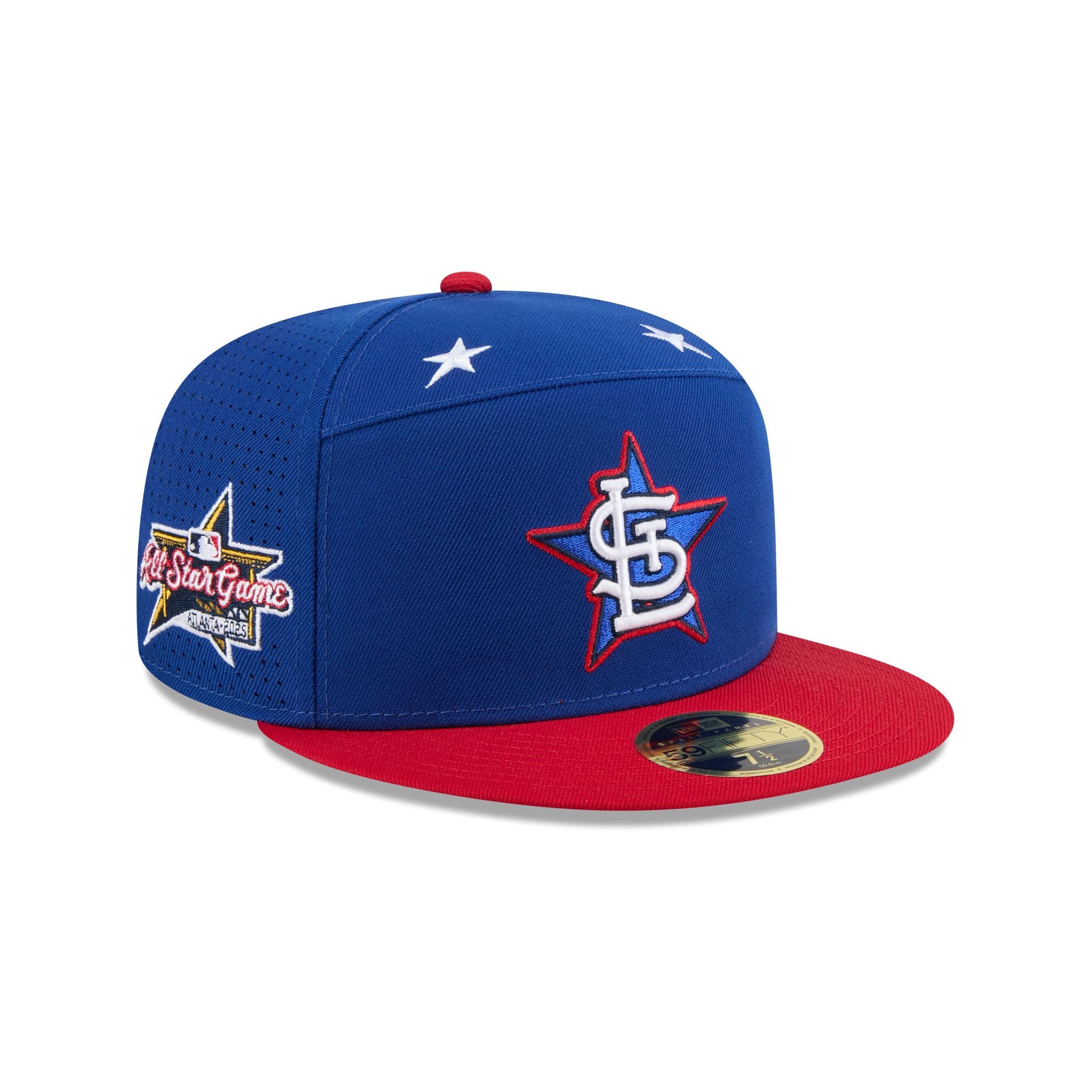 St. Louis Cardinals 2025 All-Star Game Workout Split Panel 59FIFTY Fitted Hat