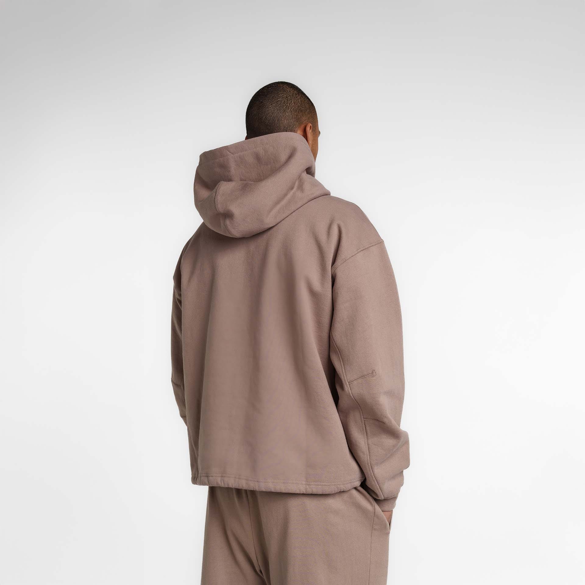 New Era Branded Alden Taupe Gray Hoodie - Image 4