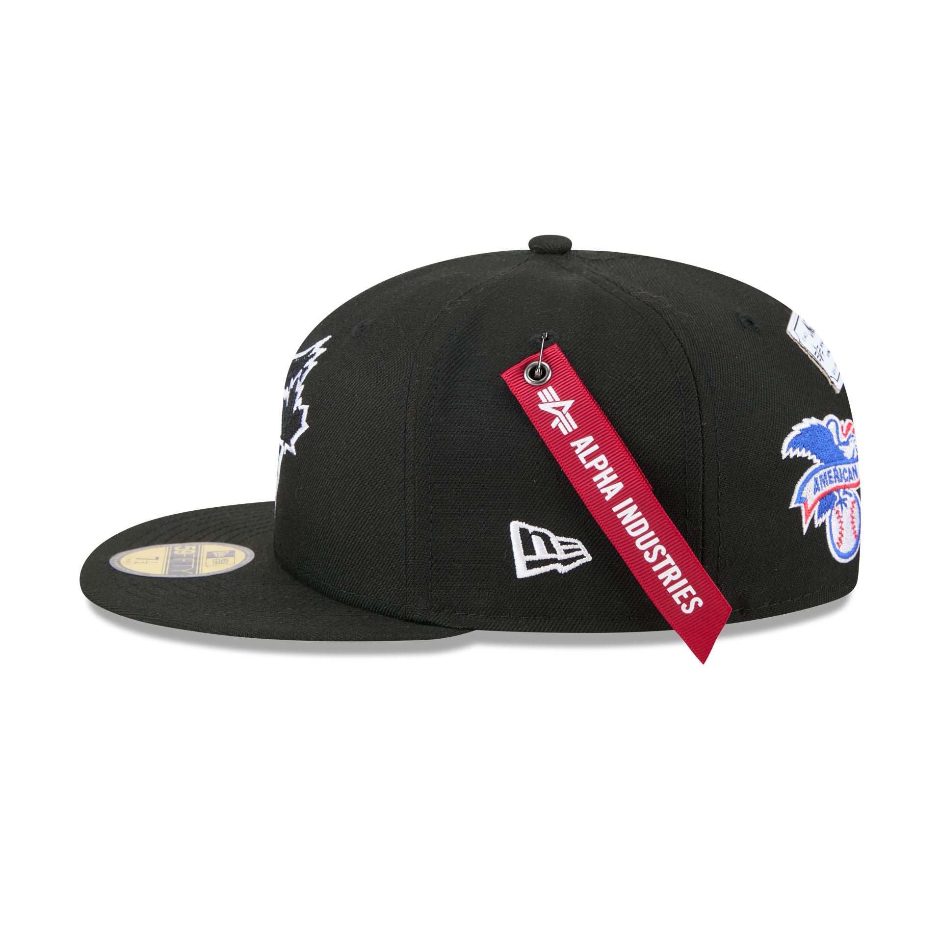 Alpha Industries x Toronto Blue Jays Black 59FIFTY Fitted Hat - Image 4