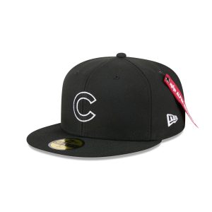 Alpha Industries x Chicago Cubs Black 59FIFTY Fitted Hat