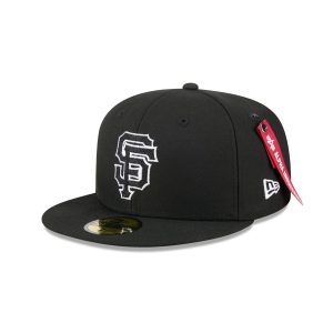 Alpha Industries x San Francisco Giants Black 59FIFTY Fitted Hat