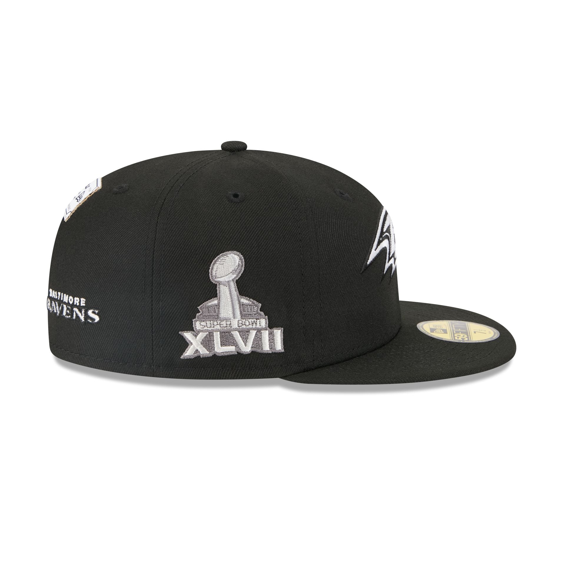 Alpha Industries x Baltimore Ravens Black 59FIFTY Fitted Hat - Image 5