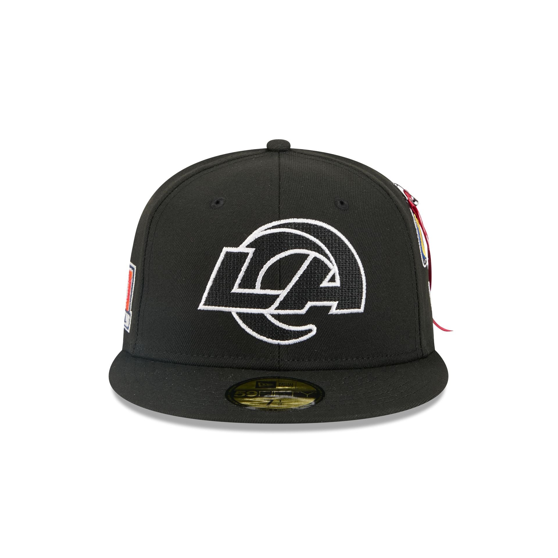 Alpha Industries x Los Angeles Rams Black 59FIFTY Fitted Hat - Image 2