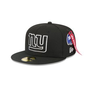 Alpha Industries x New York Giants Black 59FIFTY Fitted Hat