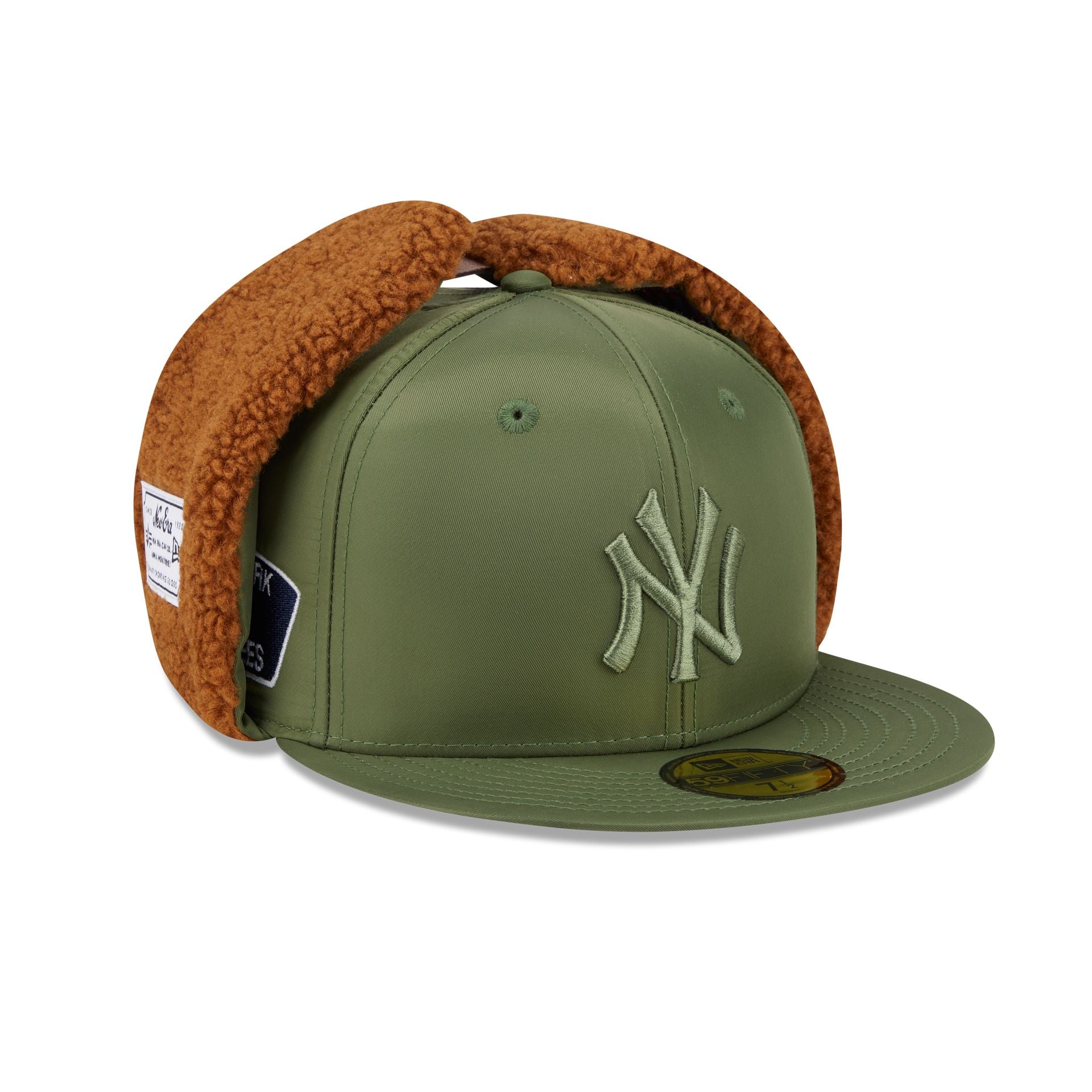 Alpha Industries x New York Yankees Olive Green Dog Ear 59FIFTY Fitted Hat - Image 3