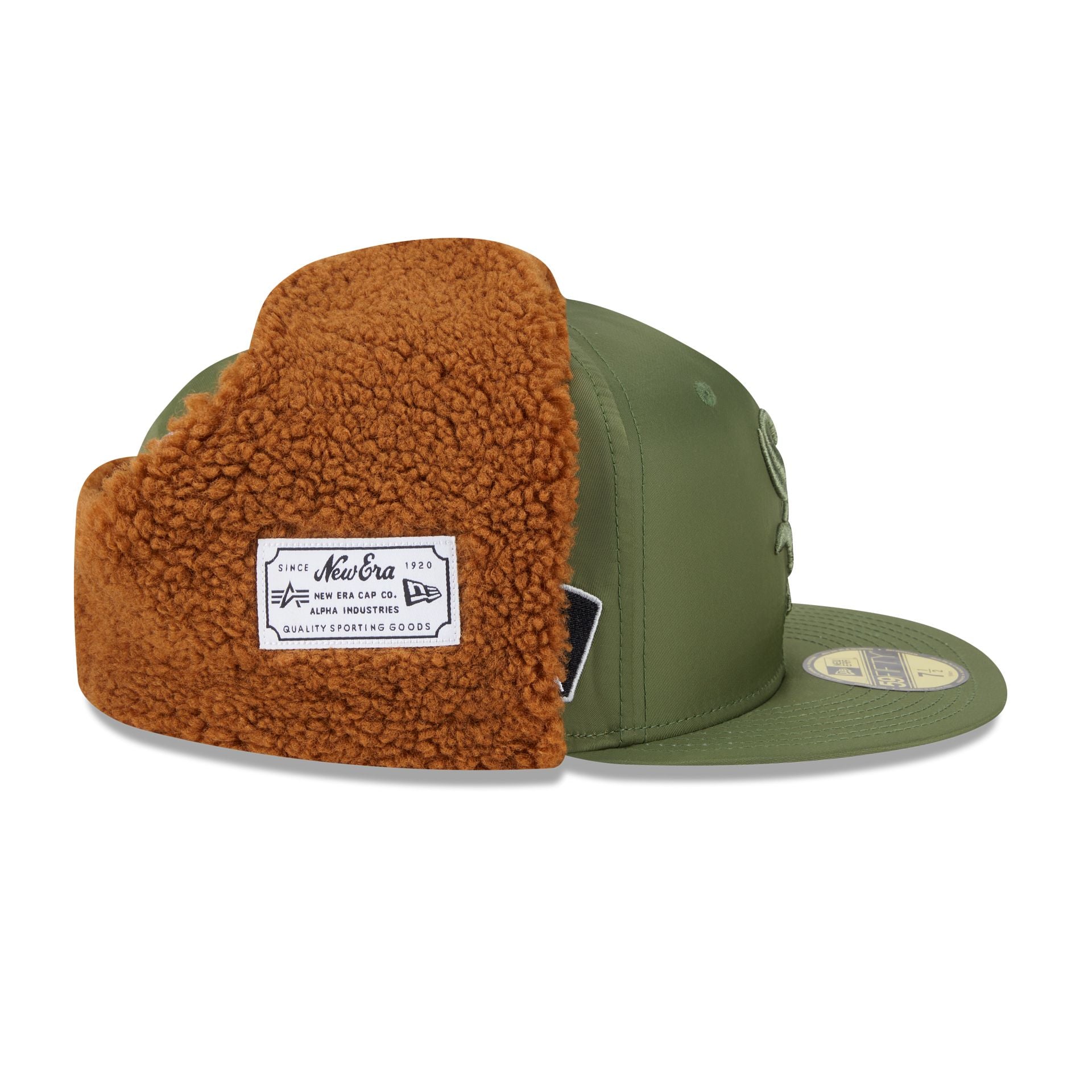 Alpha Industries x Chicago White Sox Olive Green Dog Ear 59FIFTY Fitted Hat - Image 5