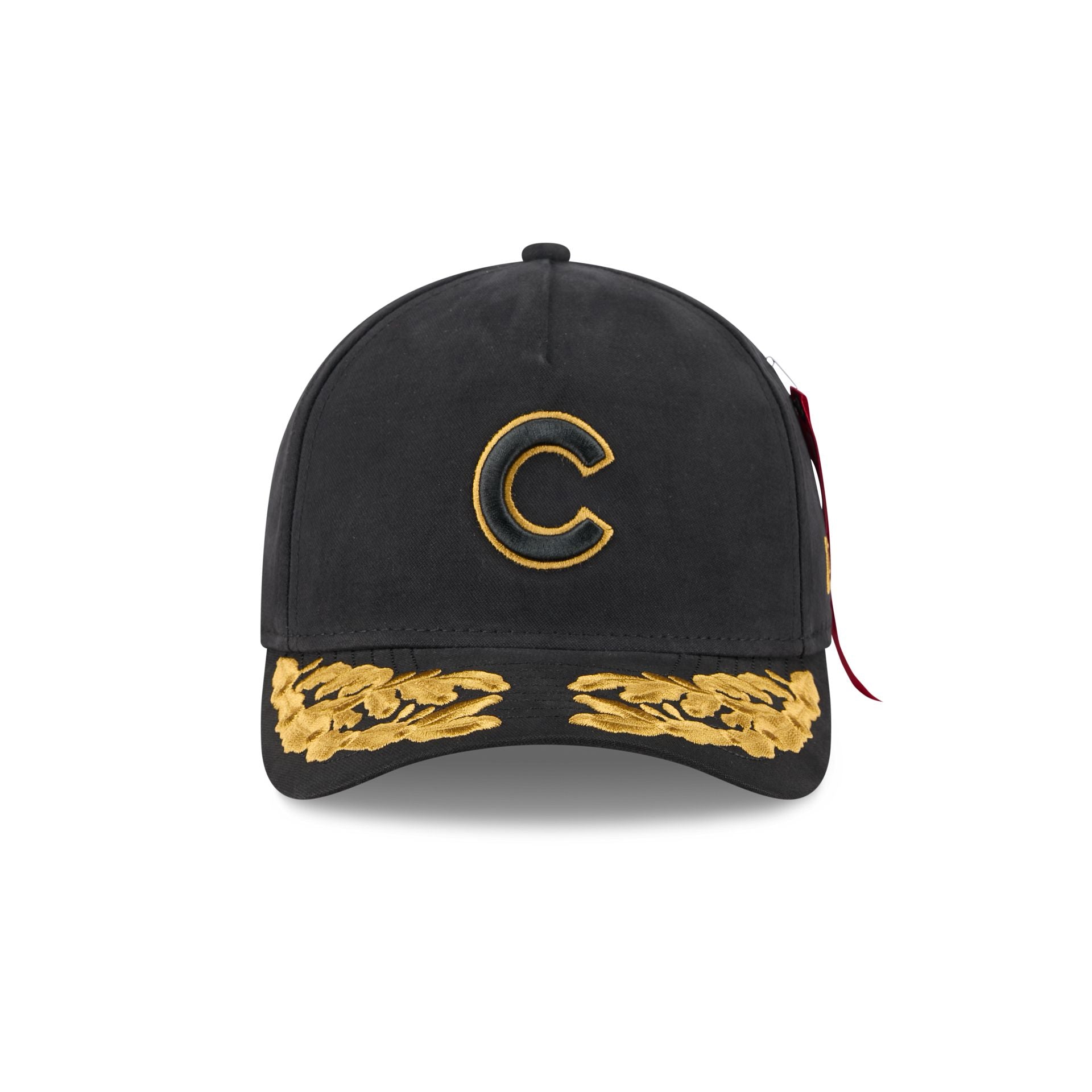 Alpha Industries x Chicago Cubs Black 9FORTY M-Crown A-Frame Snapback Hat - Image 2