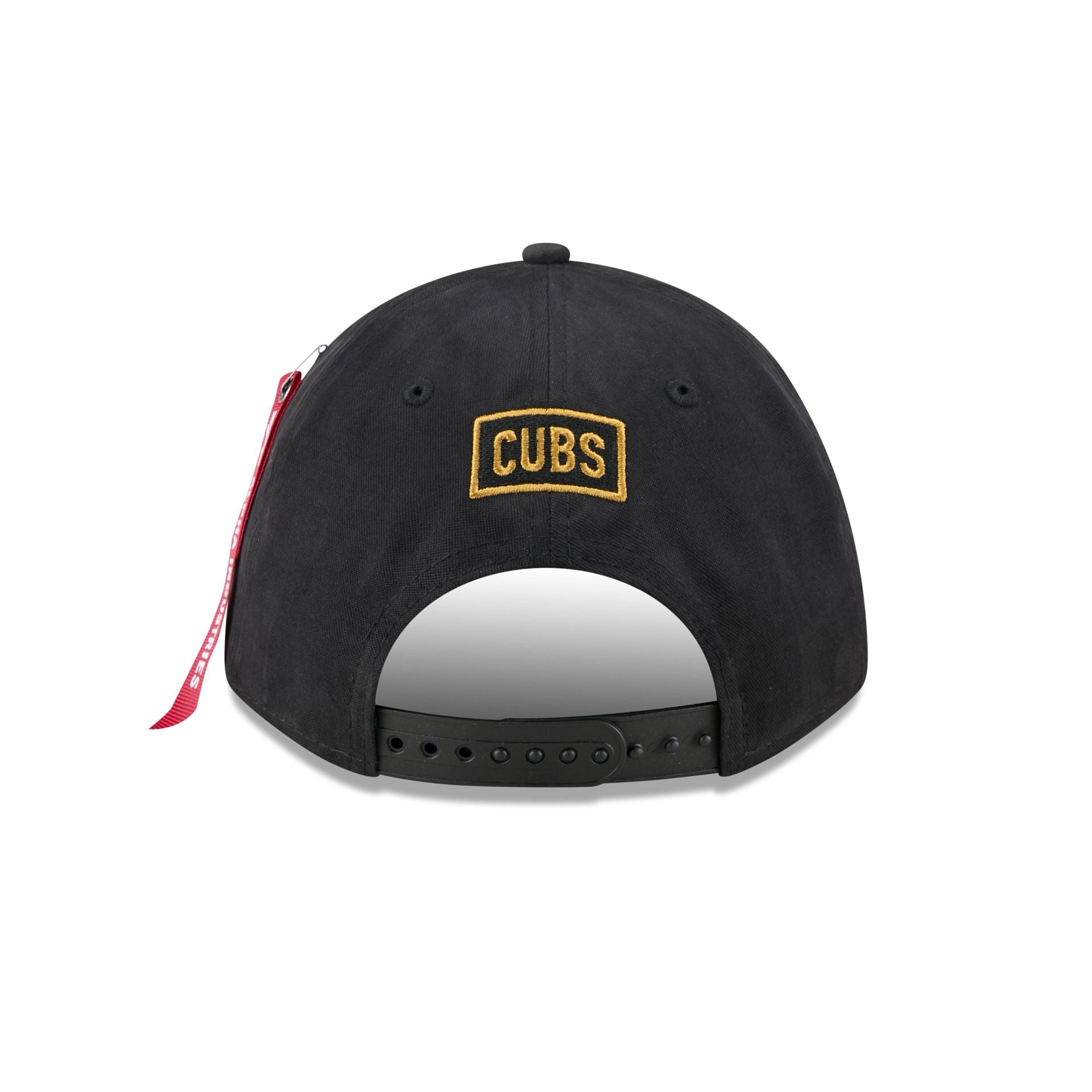 Alpha Industries x Chicago Cubs Black 9FORTY M-Crown A-Frame Snapback Hat - Image 6
