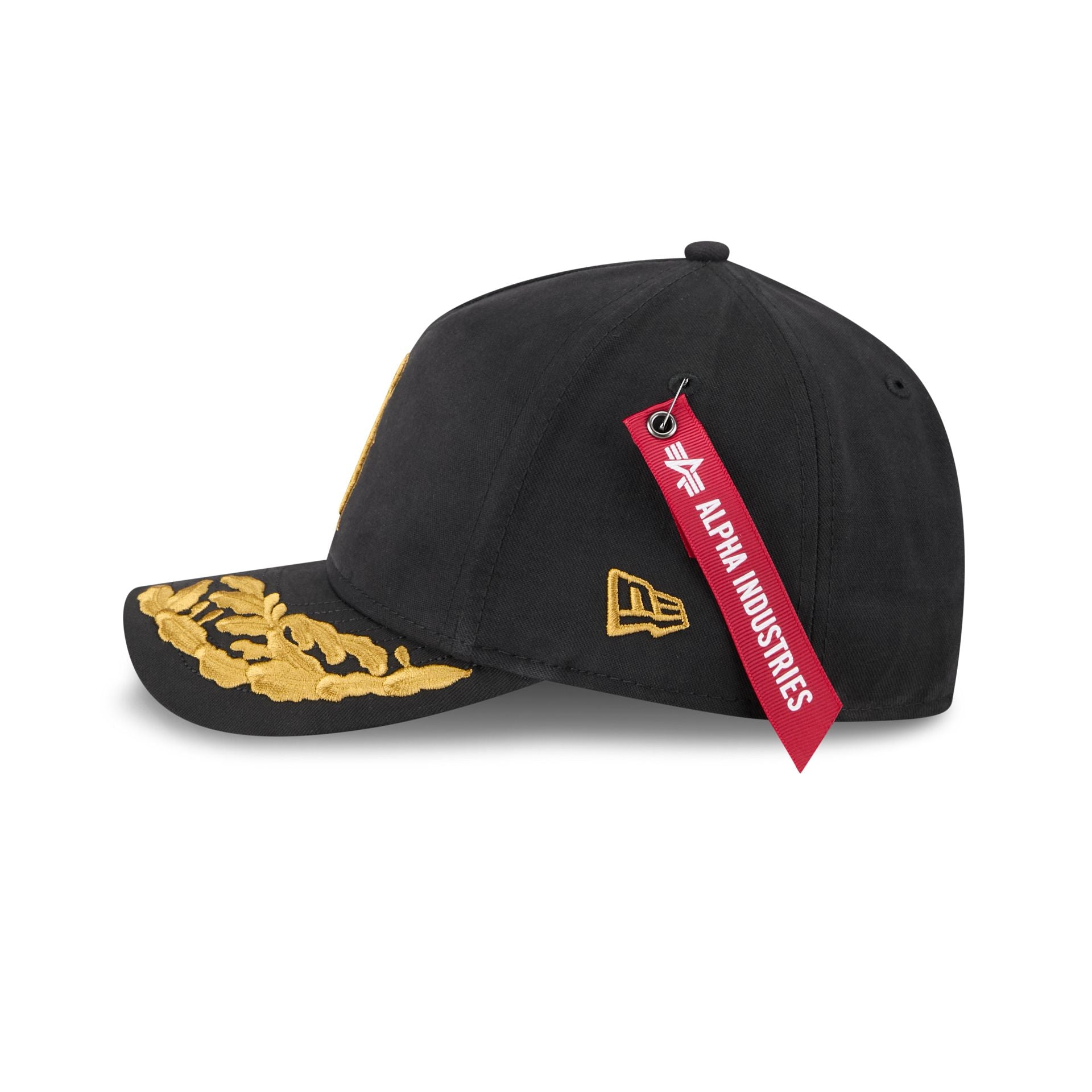 Alpha Industries x Los Angeles Angels Black 9FORTY M-Crown A-Frame Snapback Hat - Image 4