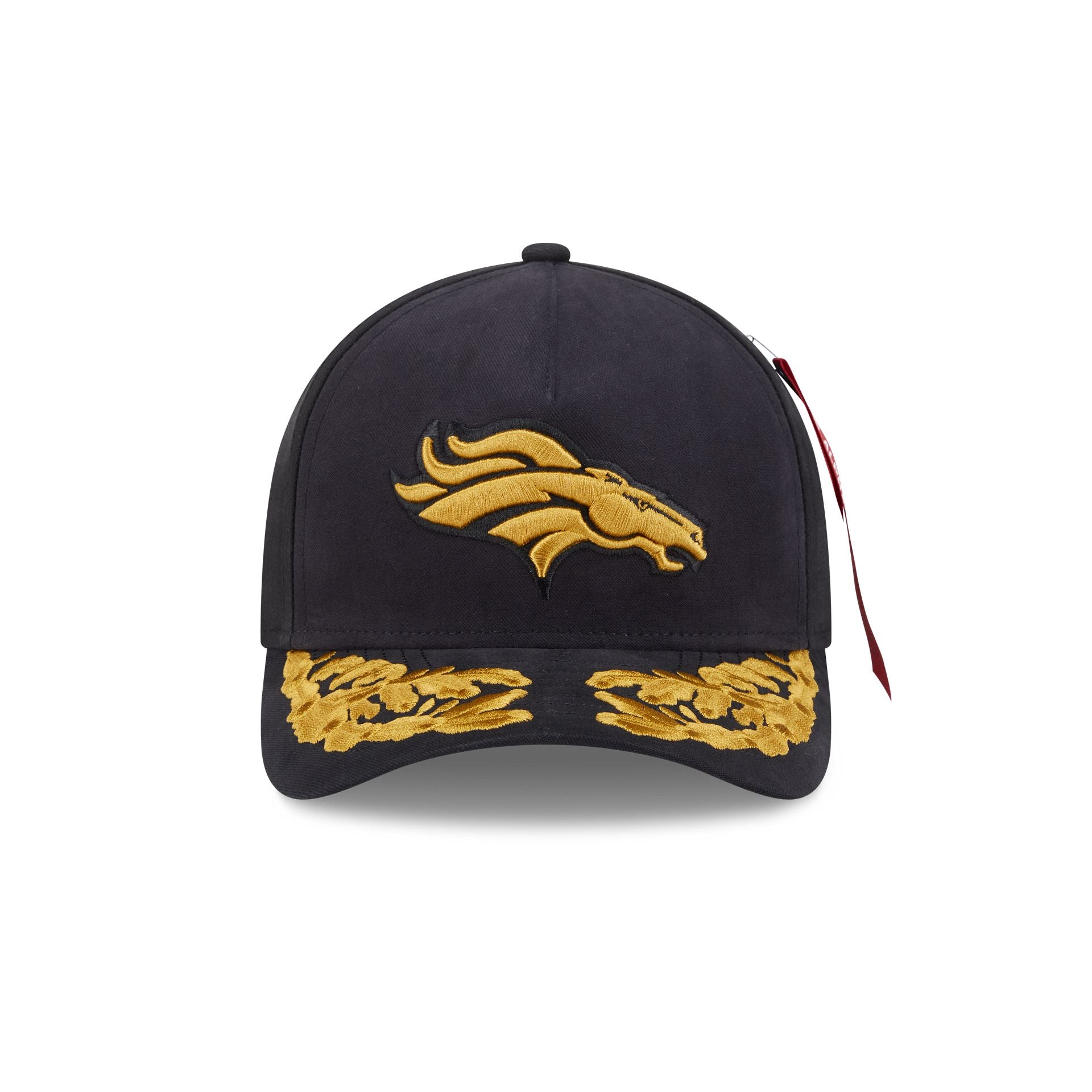 Alpha Industries x Denver Broncos Black 9FORTY M-Crown A-Frame Snapback Hat - Image 2