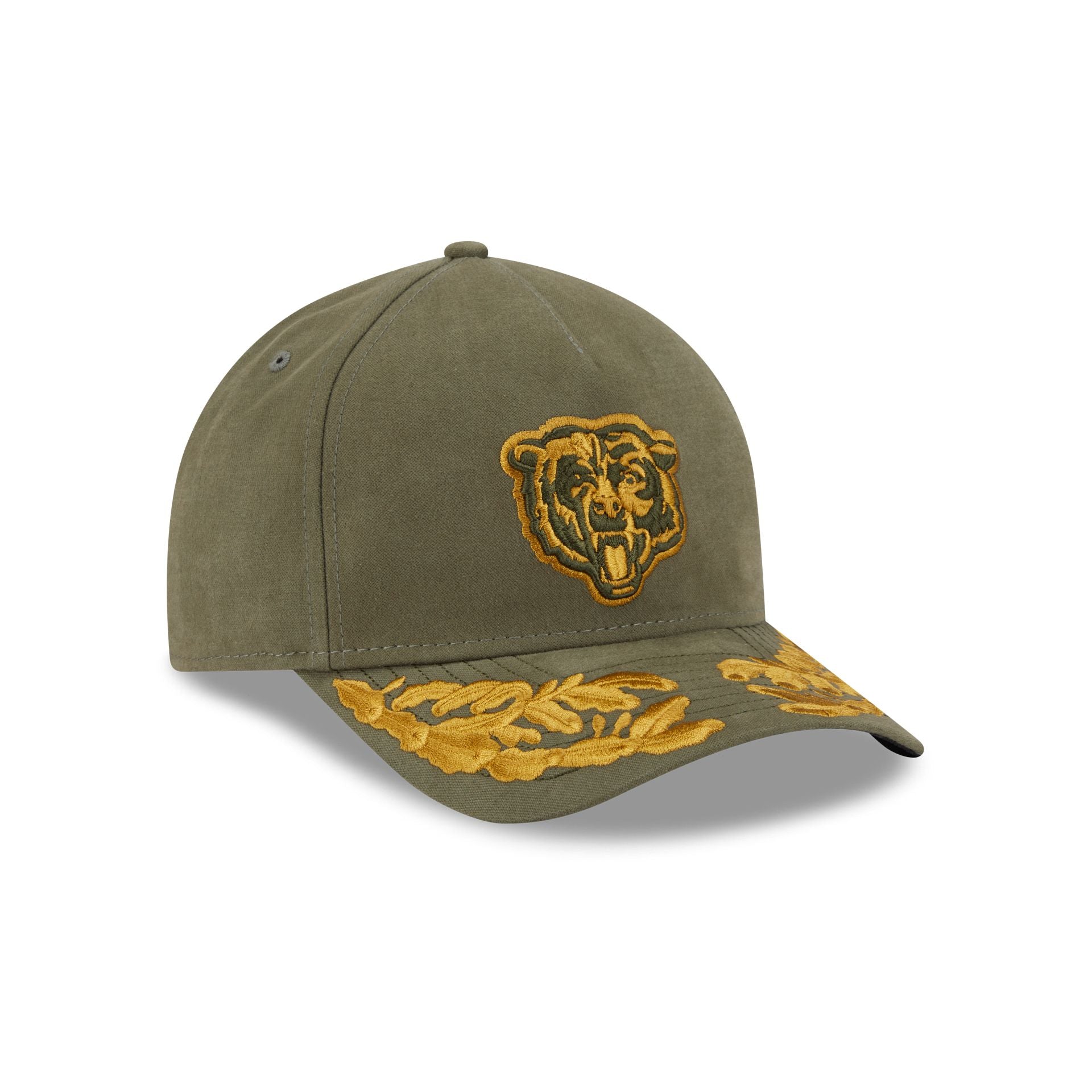 Alpha Industries x Chicago Bears Olive Green 9FORTY M-Crown A-Frame Snapback Hat - Image 3