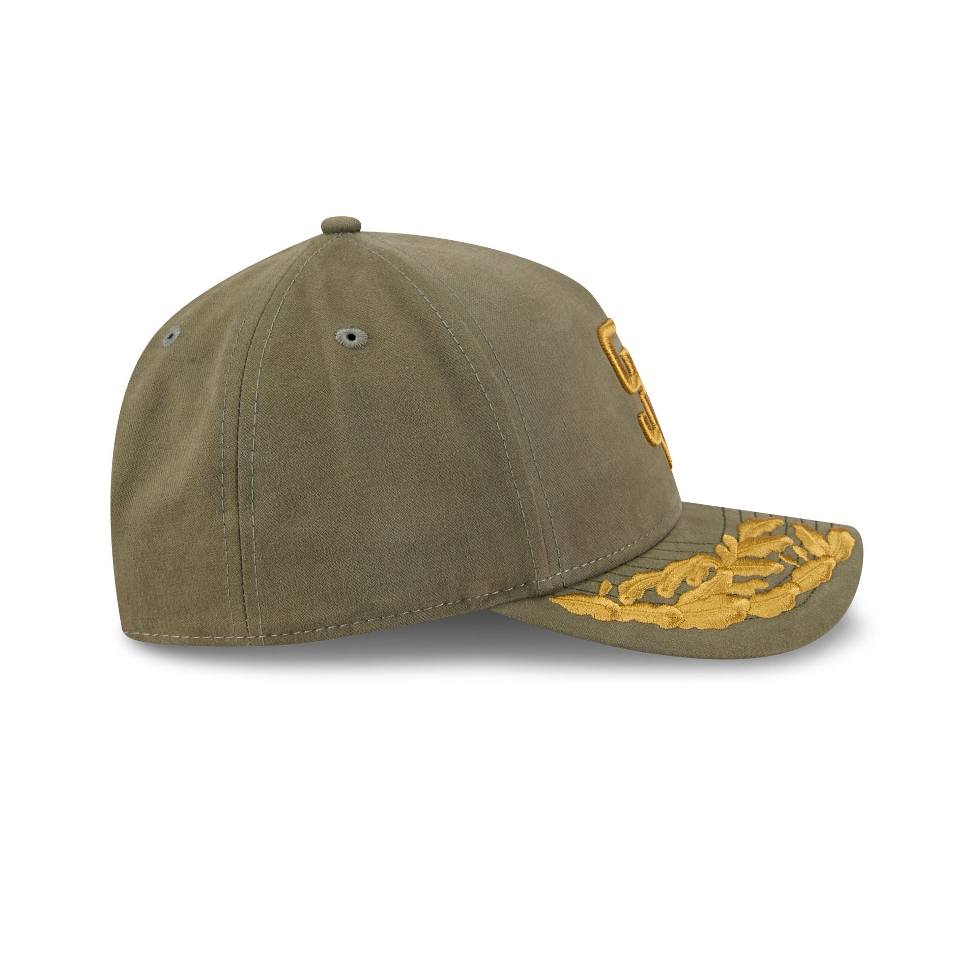 Alpha Industries x San Diego Padres Olive Green 9FORTY M-Crown A-Frame Snapback Hat - Image 5