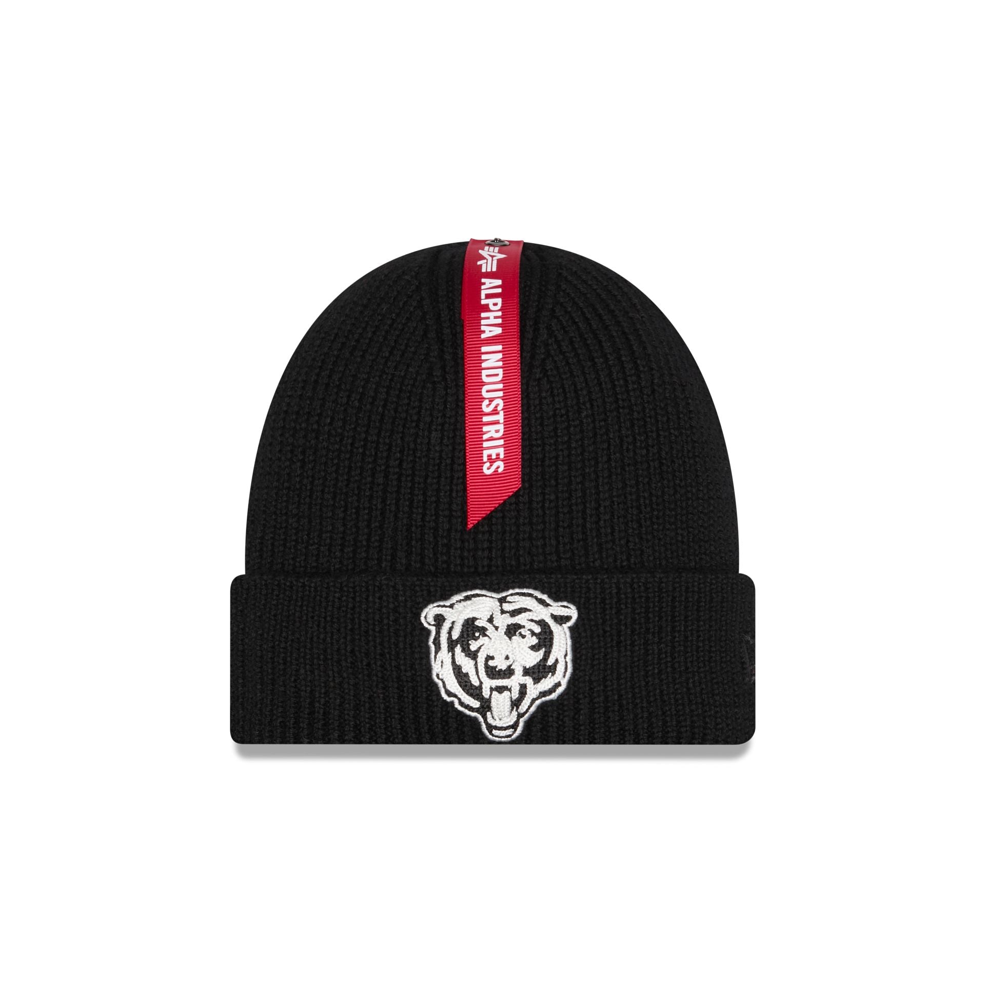 Alpha Industries x Chicago Bears Black Cuff Knit Hat