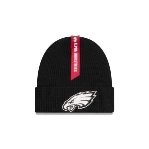 Alpha Industries x Philadelphia Eagles Black Cuff Knit Hat