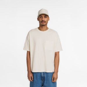 New Era Branded Alden Heavyweight Chrome White Pocket T-Shirt