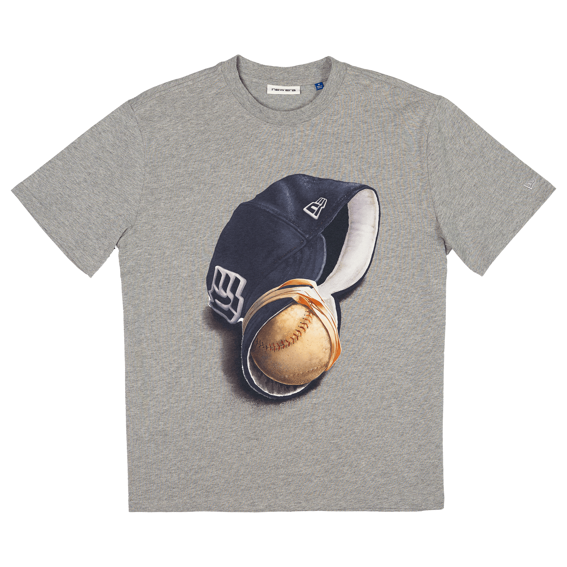New Era Branded Telescoping '25 Heather Gray T-Shirt