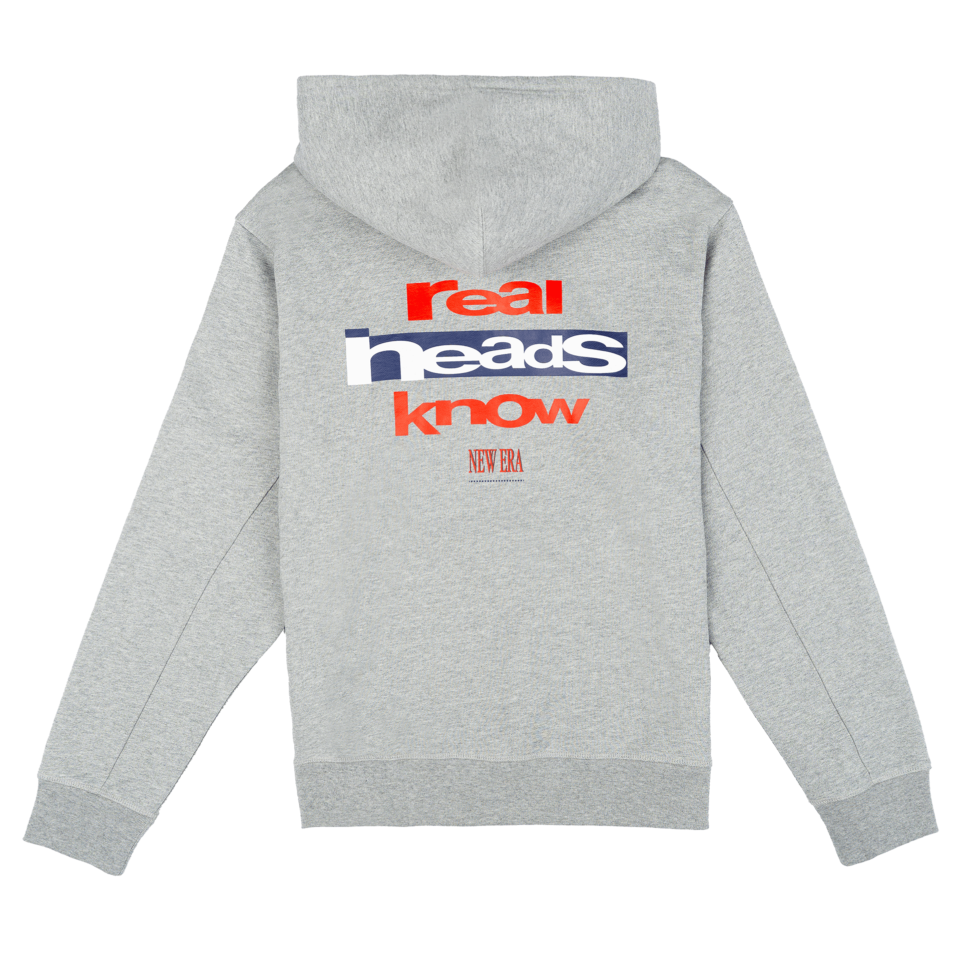 New Era Branded Real Heads Heather Gray Hoodie - Image 2