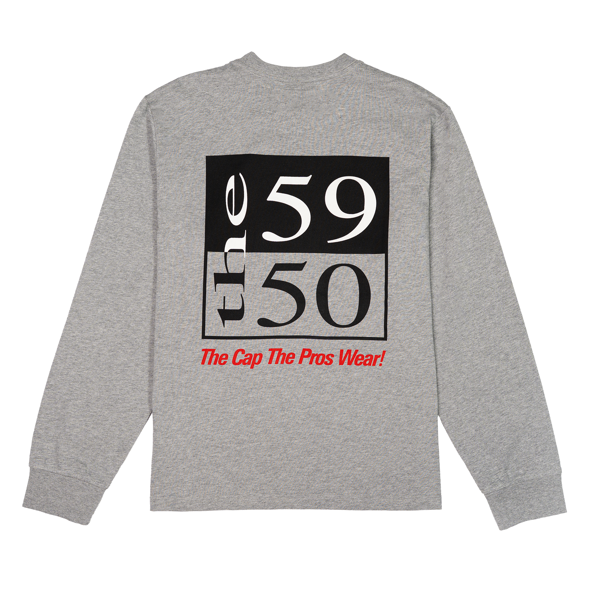 New Era Branded 59FIFTY Archivist Heather Gray Long Sleeve T-Shirt - Image 2