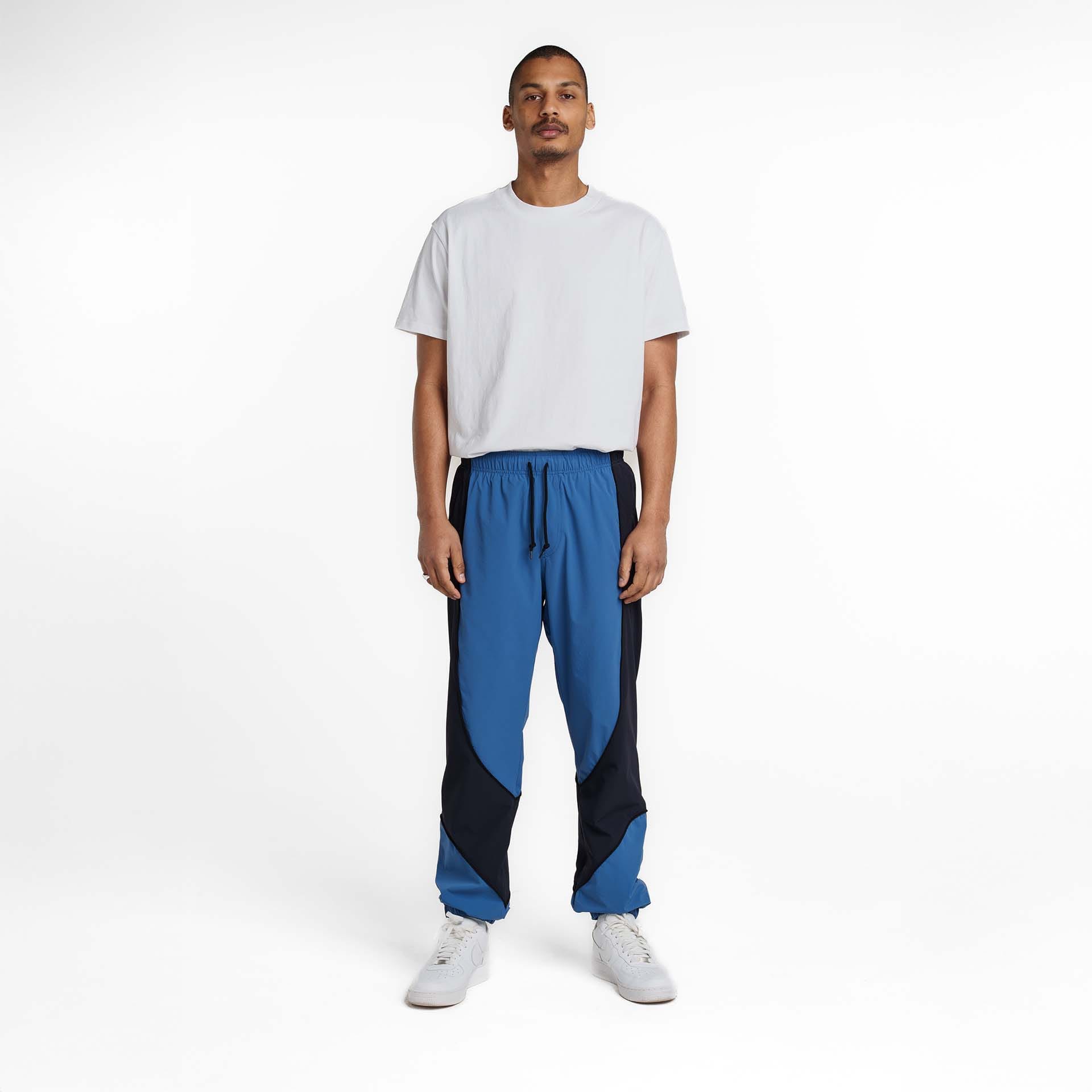 New Era Branded Retro-Tech NE2K Indigo Track Pants - Image 5