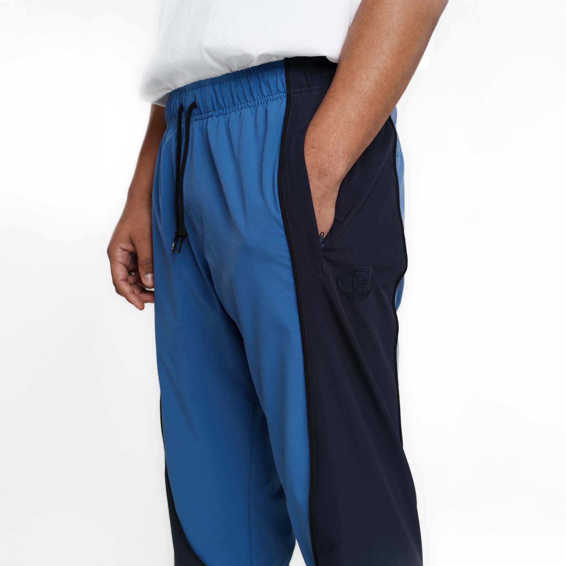 New Era Branded Retro-Tech NE2K Indigo Track Pants - Image 4