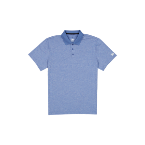 New Era Branded Golf Heather Indigo Blue Polo