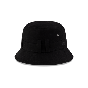 New Era Branded Belt Loop Denim Black Bucket Hat
