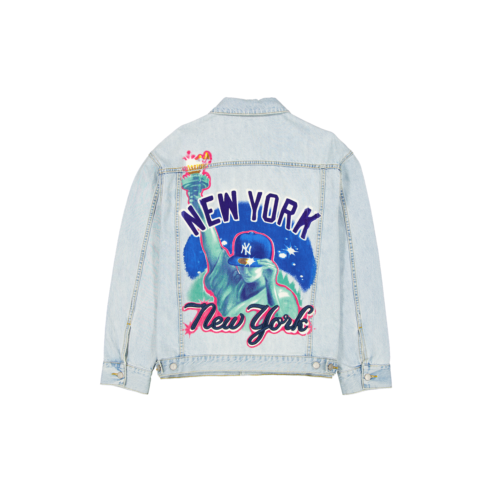 New York Yankees Denim Trucker Jacket - Image 2