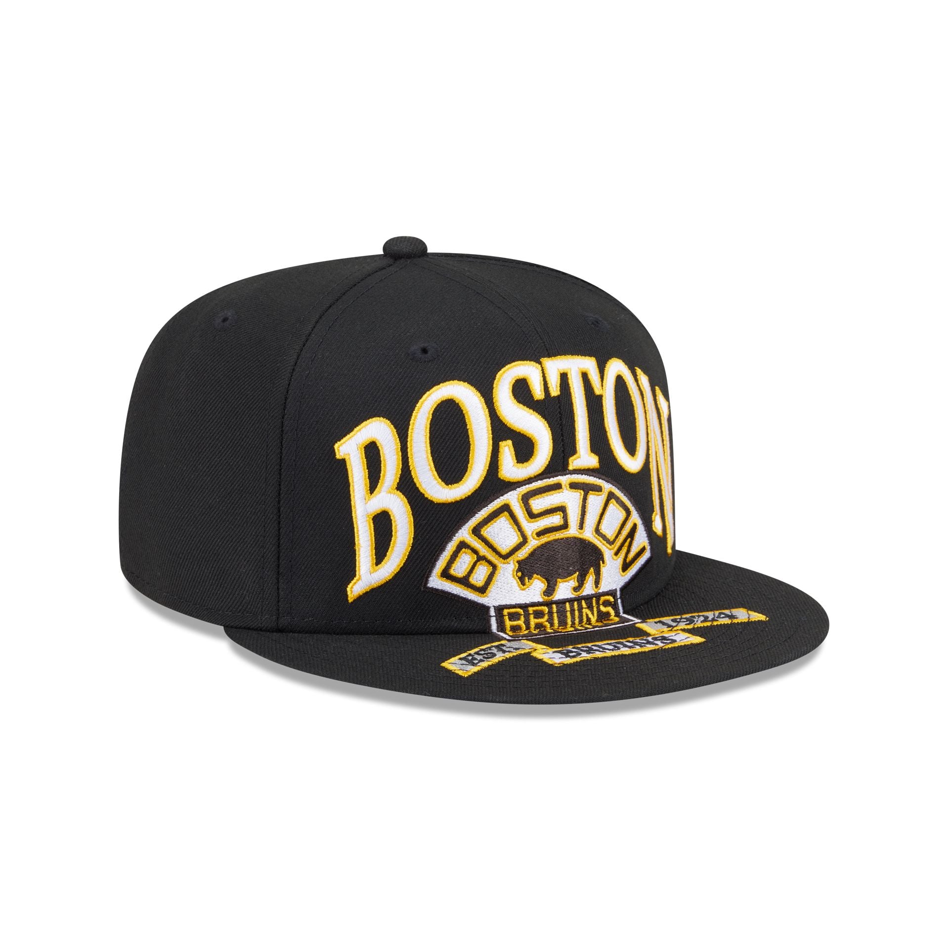 Boston Bruins Oversized 59FIFTY Fitted Hat - Image 3