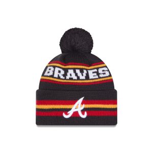 Atlanta Braves Classic Pom Knit Hat