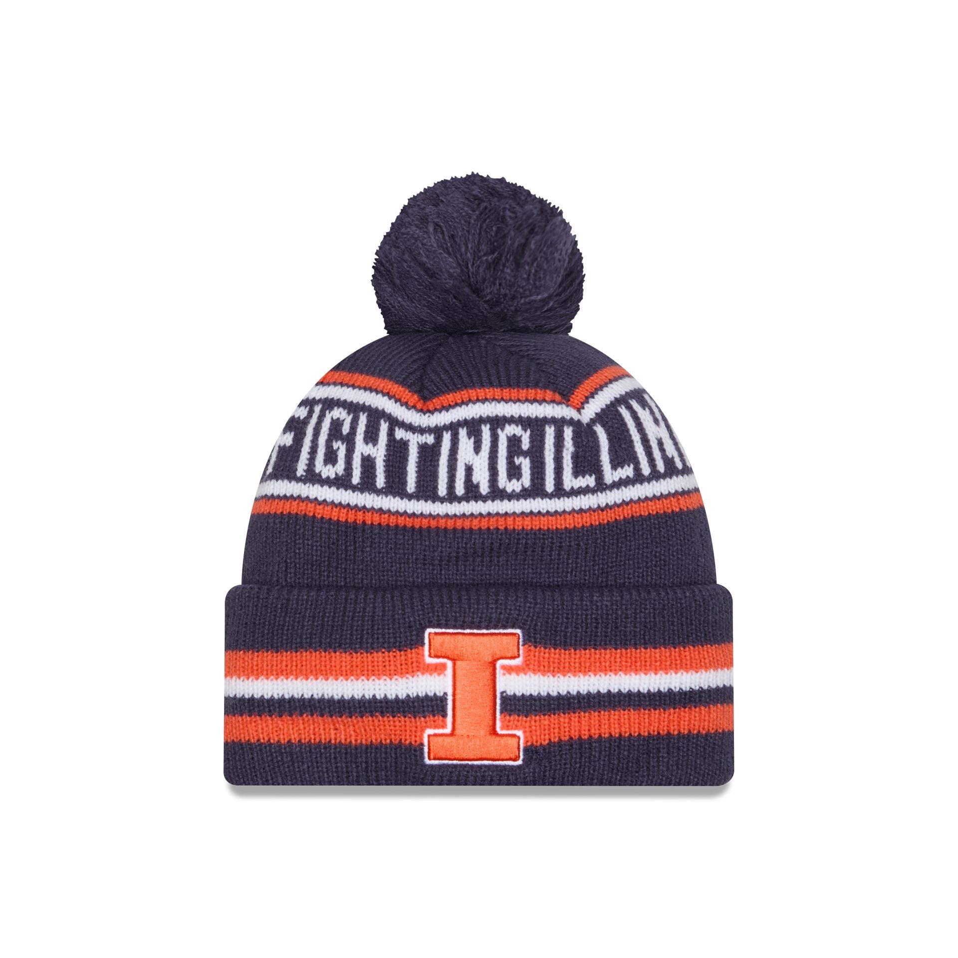 Illinois Fighting Illini Classic Pom Knit Hat