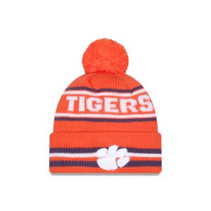 Clemson Tigers Classic Pom Knit Hat