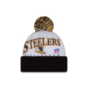 Pittsburgh Steelers Spirit Pom Knit Hat