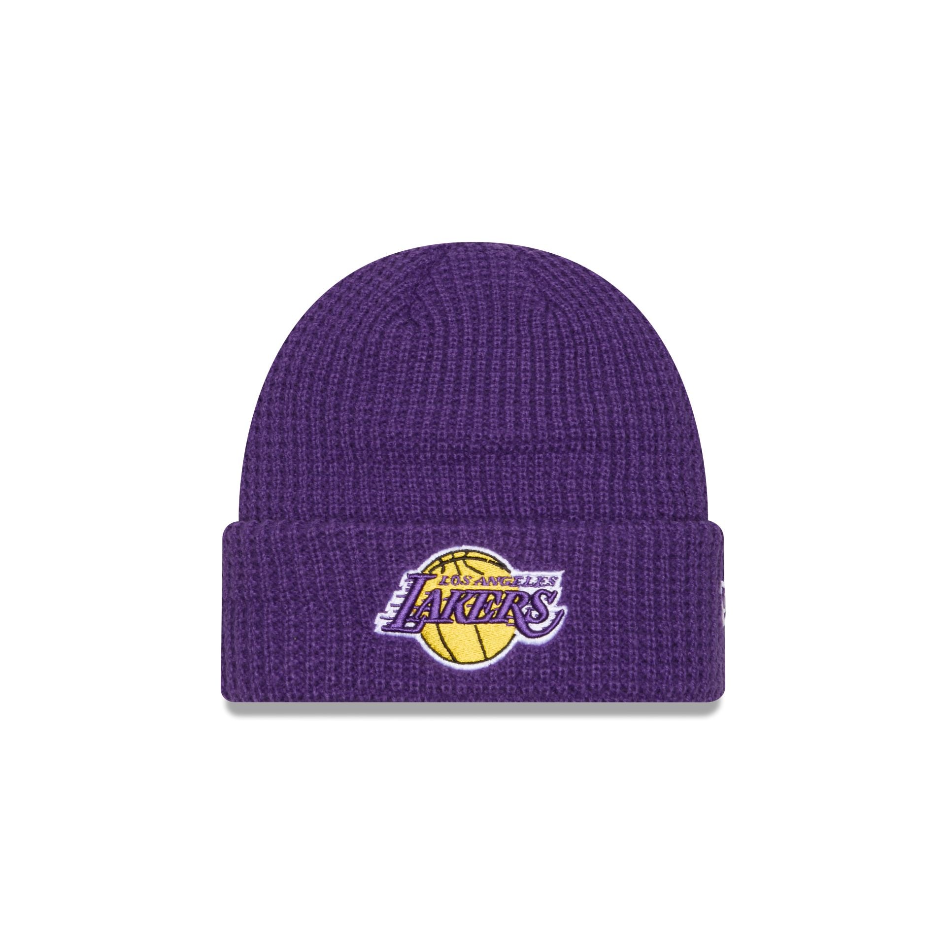 Los Angeles Lakers Waffle Stitch Knit Beanie Hat
