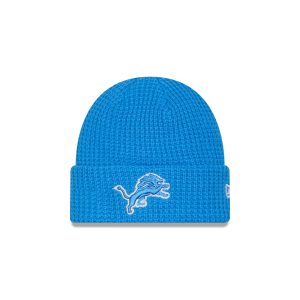 Detroit Lions Waffle Stitch Knit Beanie Hat