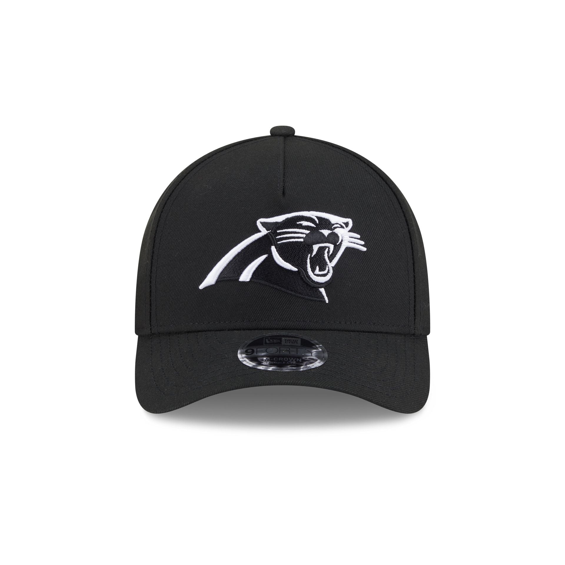 Carolina Panthers Black & White 9FORTY M-Crown A-Frame Snapback Hat - Image 2