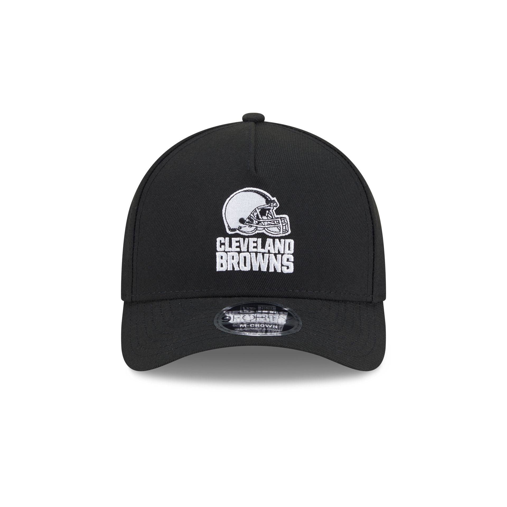 Cleveland Browns Black & White 9FORTY M-Crown A-Frame Snapback Hat - Image 2