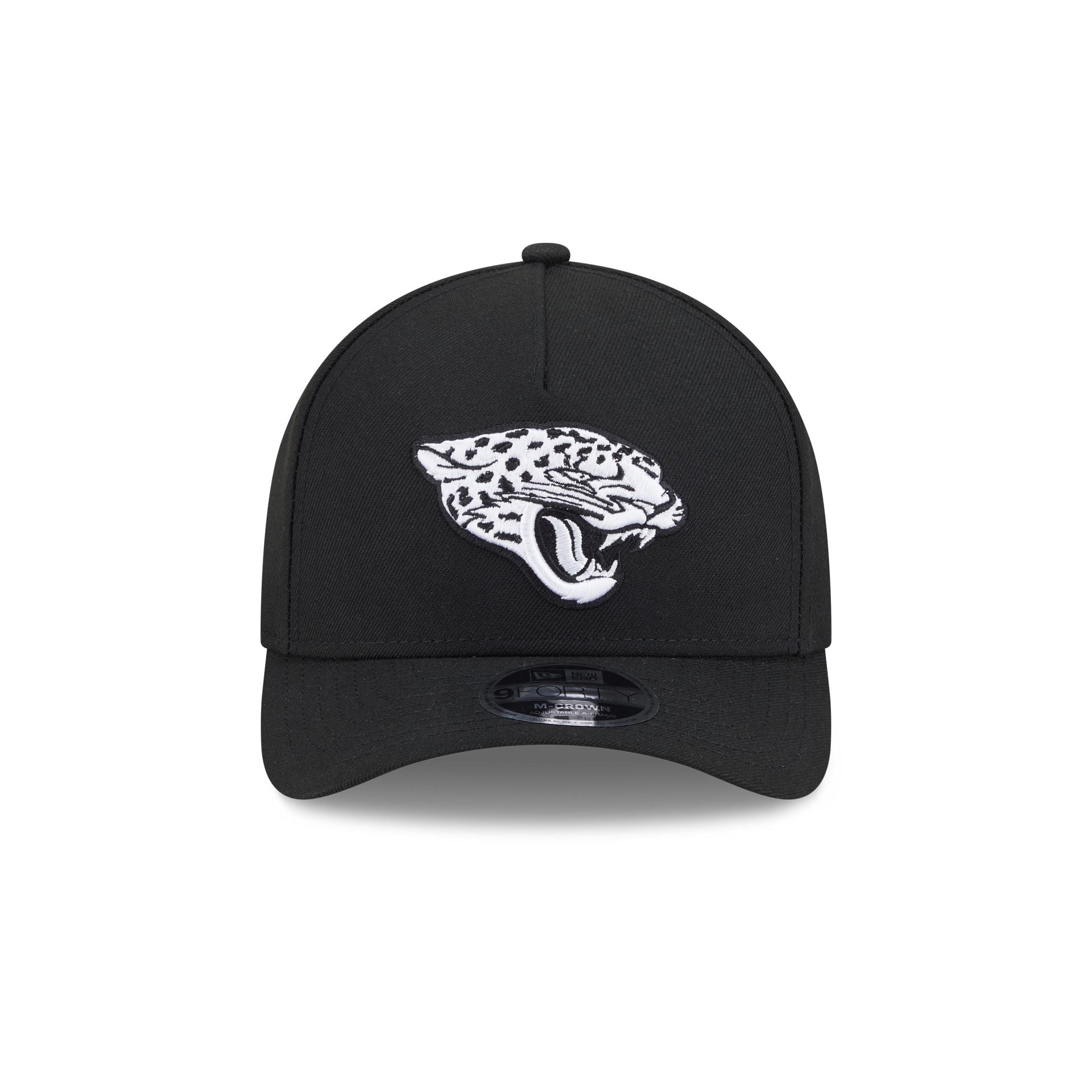 Jacksonville Jaguars Black & White 9FORTY M-Crown A-Frame Snapback Hat - Image 2