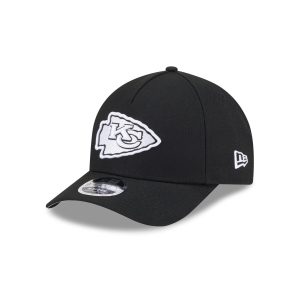Kansas City Chiefs Black & White 9FORTY M-Crown A-Frame Snapback Hat