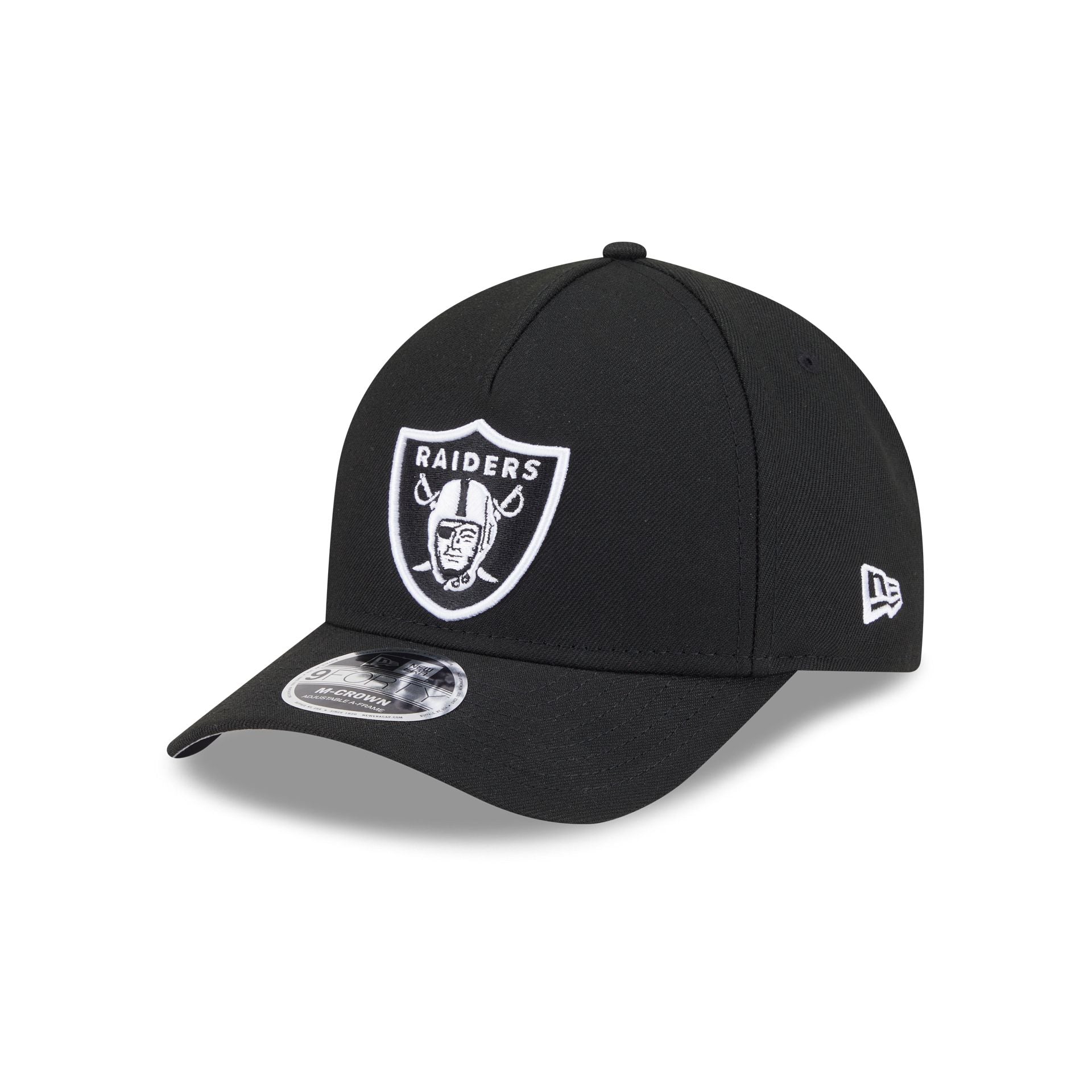 Las Vegas Raiders Black & White 9FORTY M-Crown A-Frame Snapback Hat