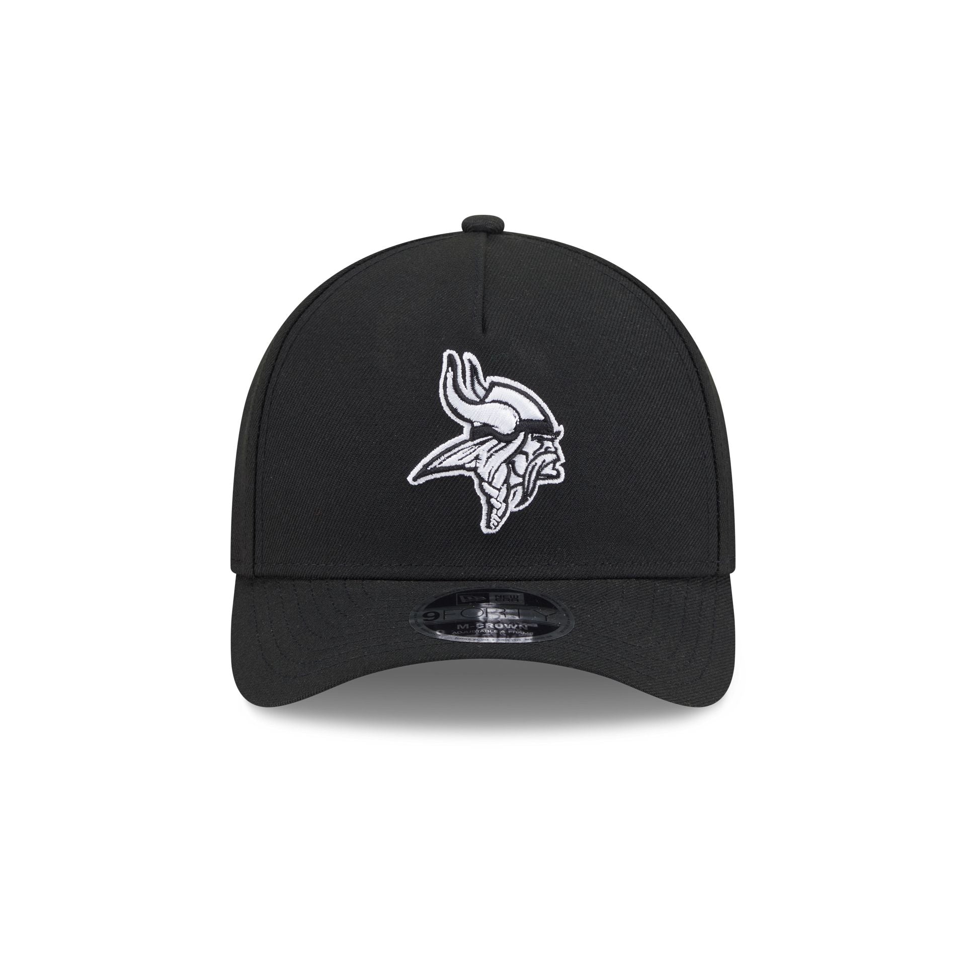 Minnesota Vikings Black & White 9FORTY M-Crown A-Frame Snapback Hat - Image 2