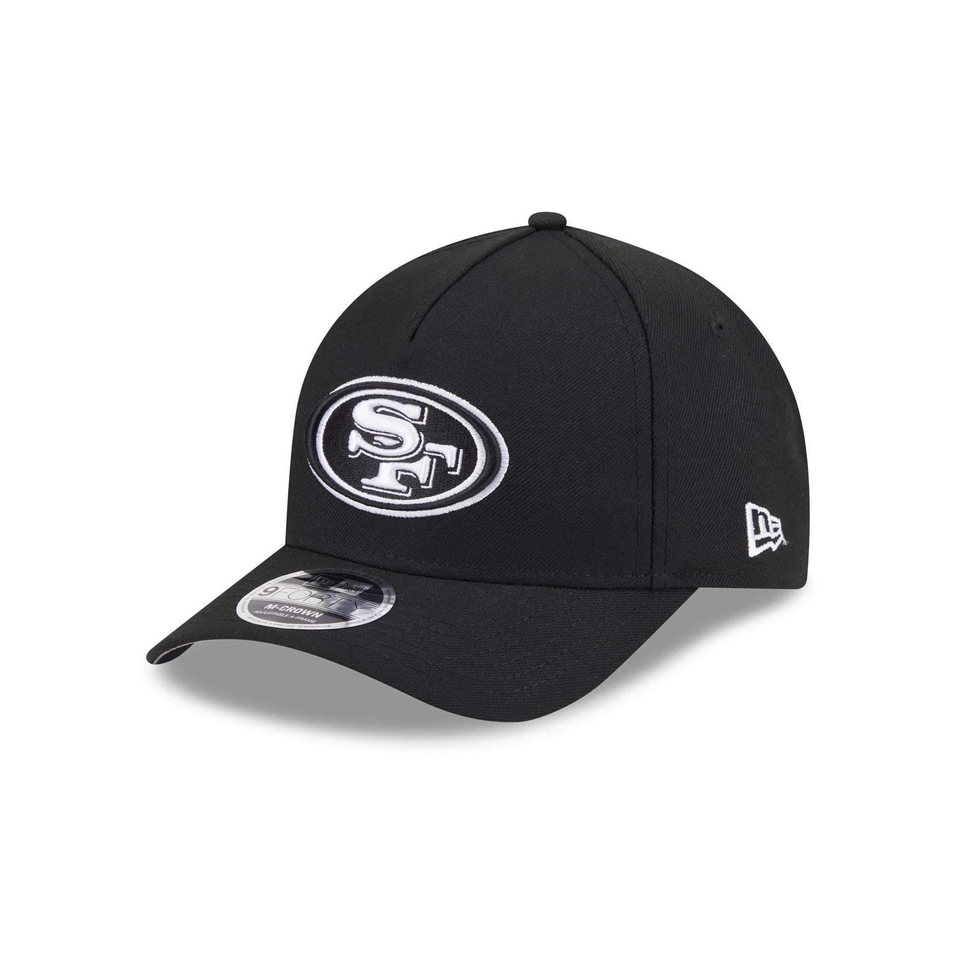 San Francisco 49ers Black & White 9FORTY M-Crown A-Frame Snapback Hat