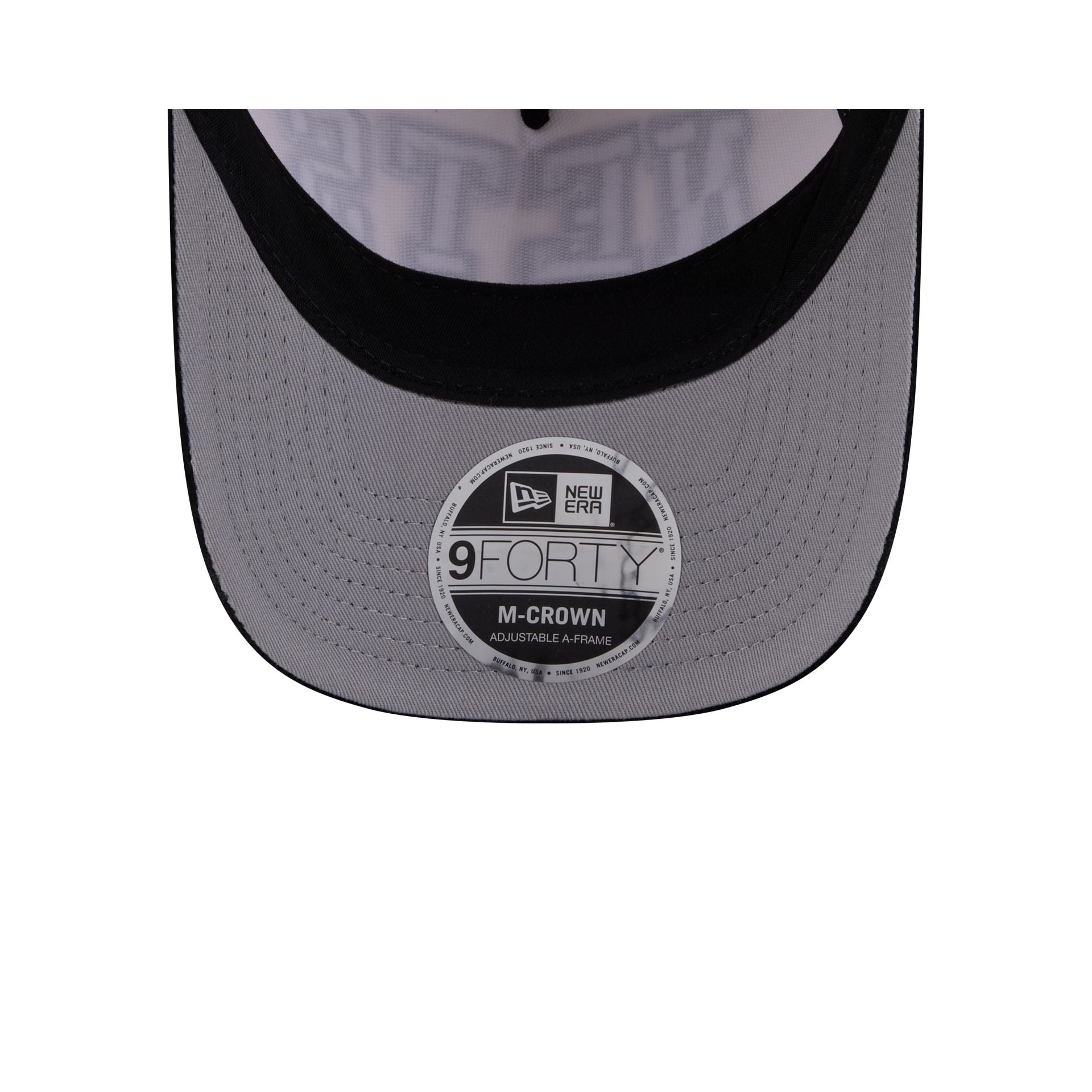 Brooklyn Nets Stacked Corduroy 9FORTY M-Crown A-Frame Snapback Hat - Image 7