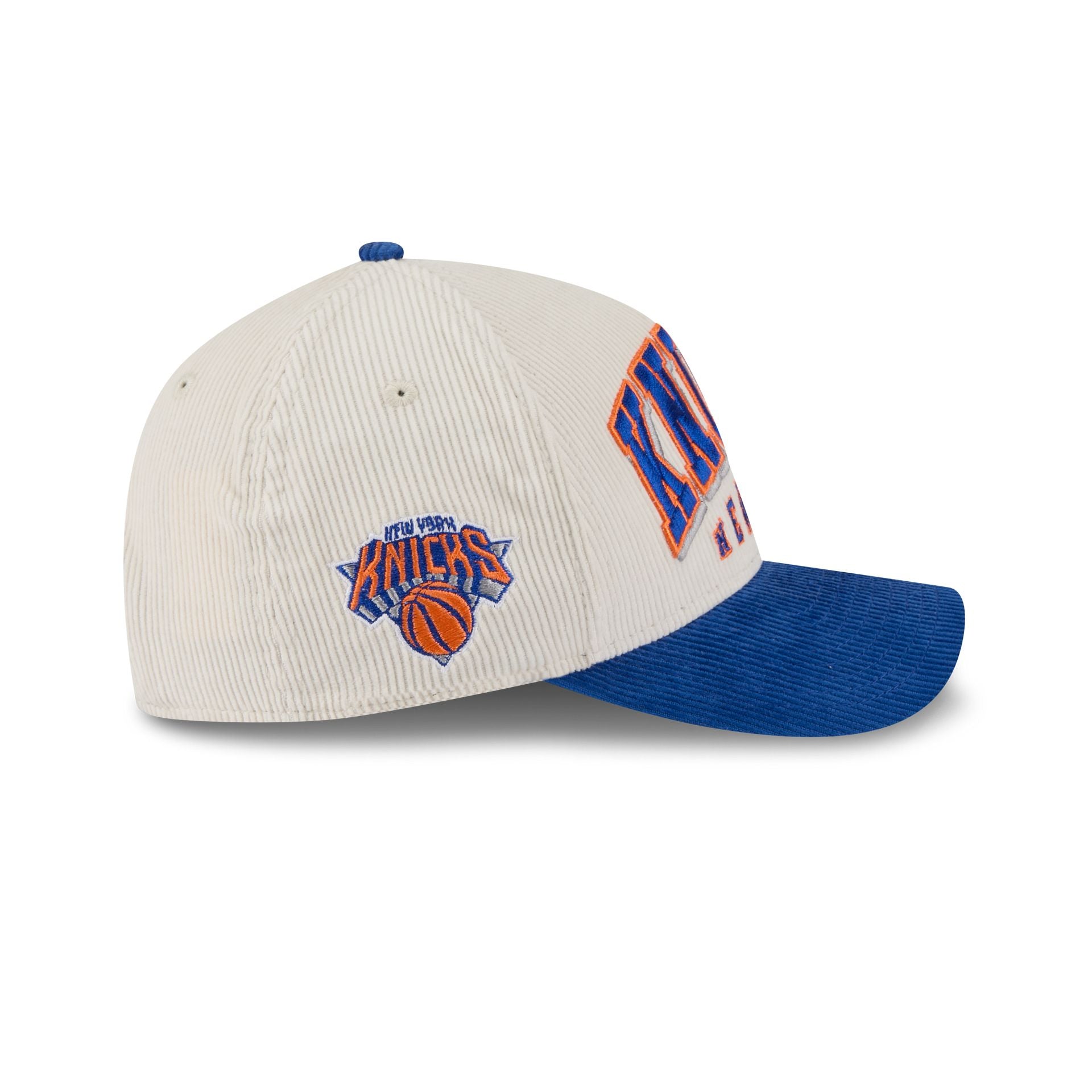 New York Knicks Stacked Corduroy 9FORTY M-Crown A-Frame Snapback Hat - Image 4