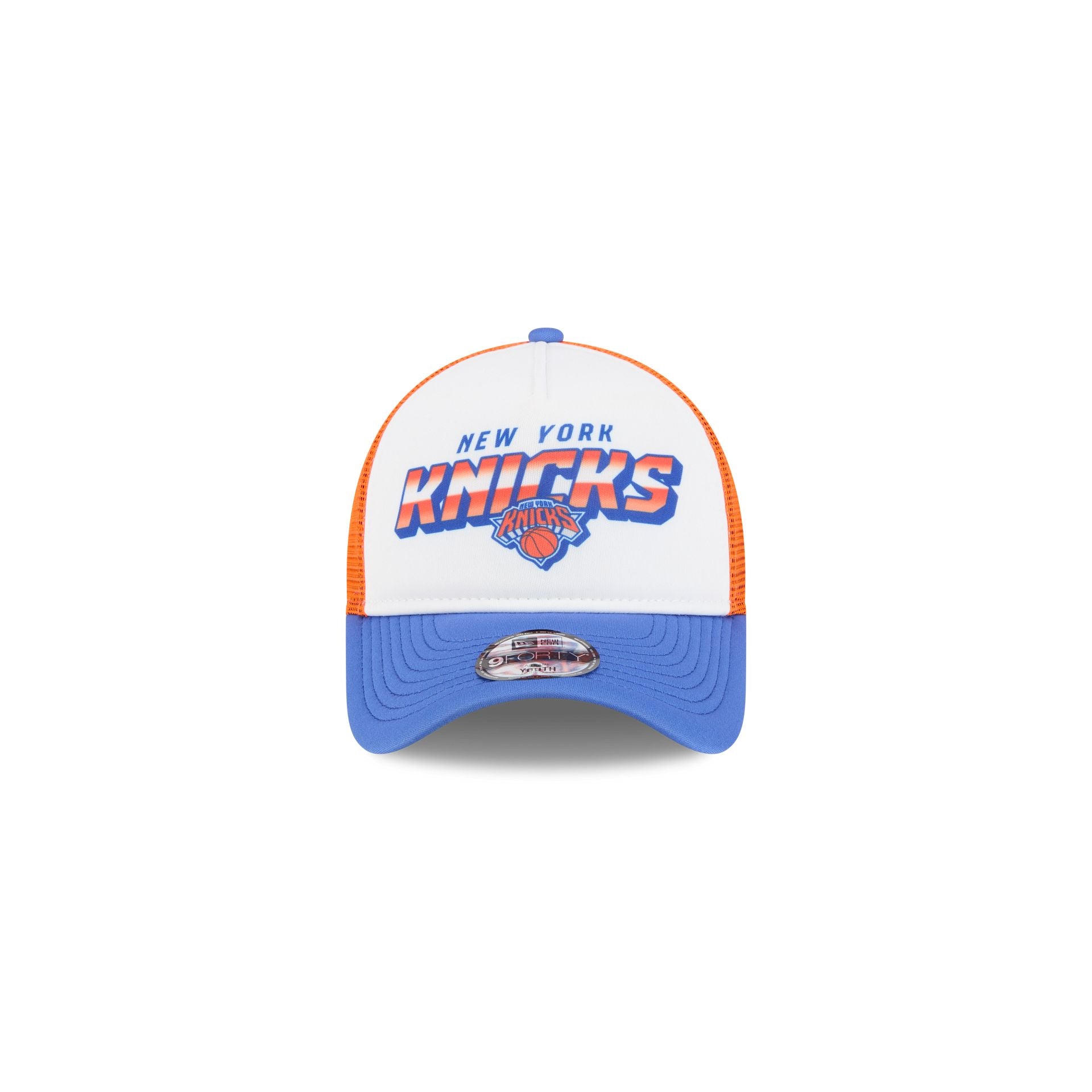New York Knicks Shine Kids 9FORTY A-Frame Trucker Hat - Image 2