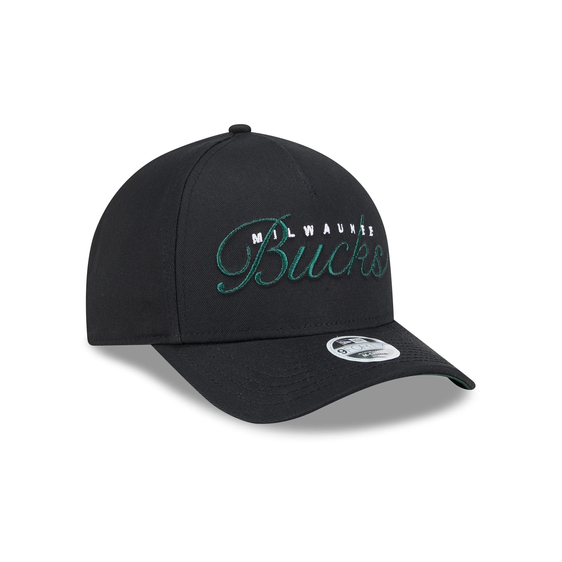 Milwaukee Bucks Metallic Women's 9FORTY M-Crown A-Frame Snapback Hat - Image 3