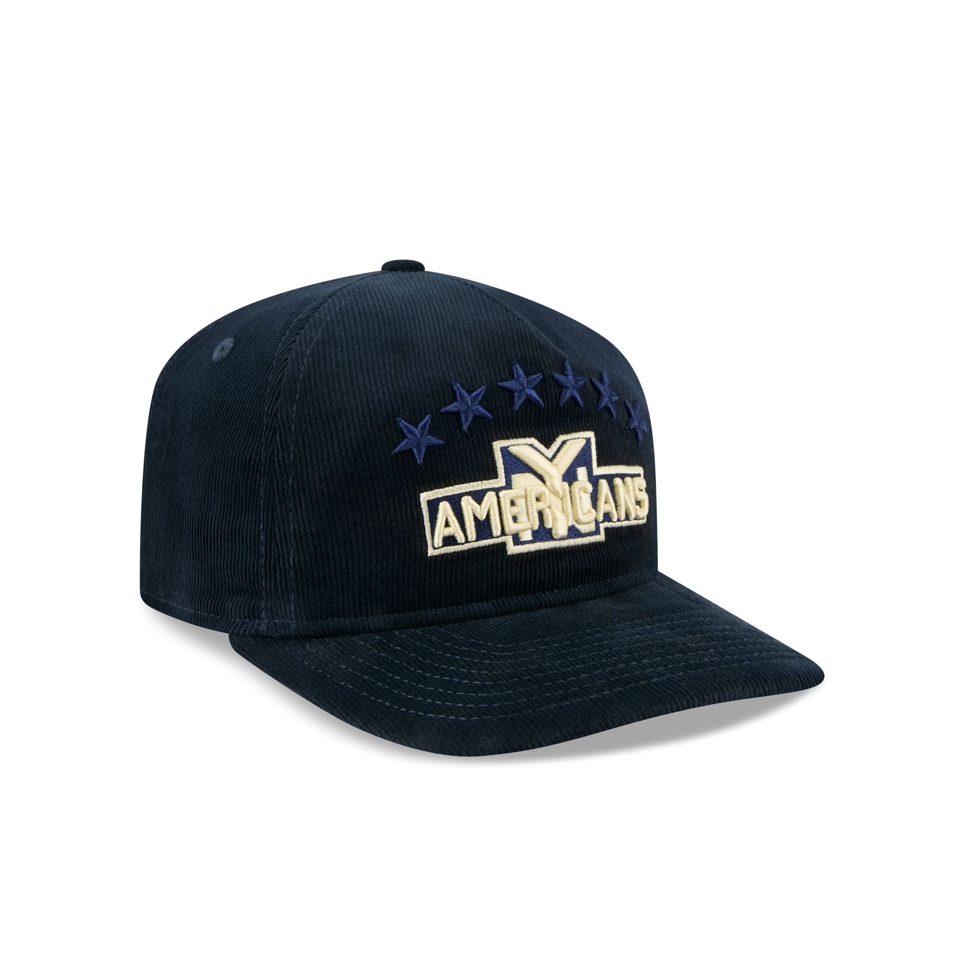 New York Americans Nostalgic Navy Corduroy 19TWENTY Adjustable Hat - Image 3